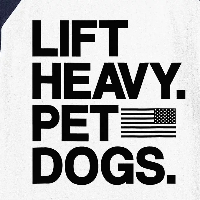 Lift Heavy Pet Dogs Gym For Weightlifters Baseball Sleeve Shirt