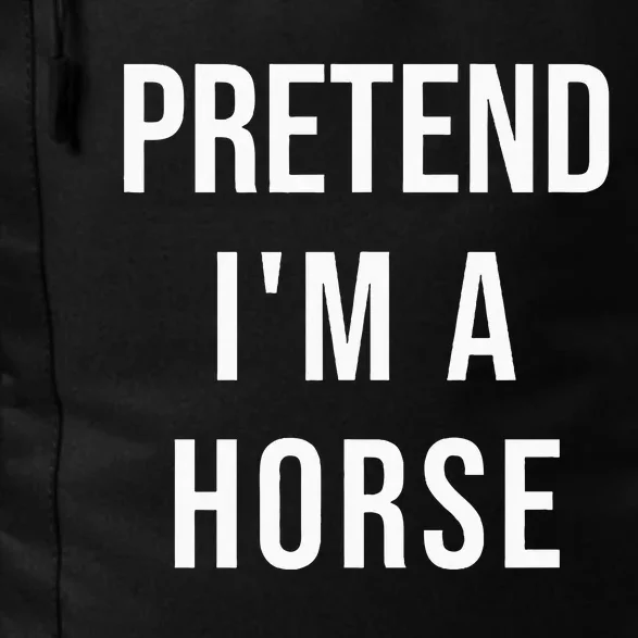 Lazy Halloween Pretend Im A Horse Costume Funny Party Daily Commute Backpack