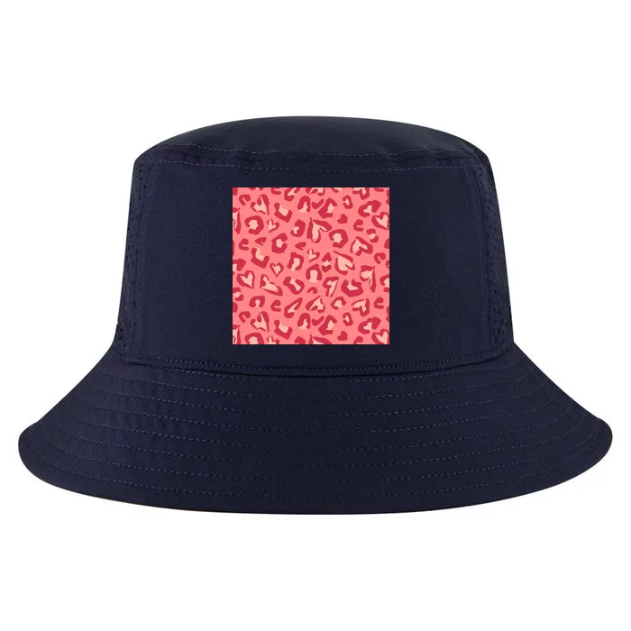 Leopard Heart Pattern Cool Comfort Performance Bucket Hat