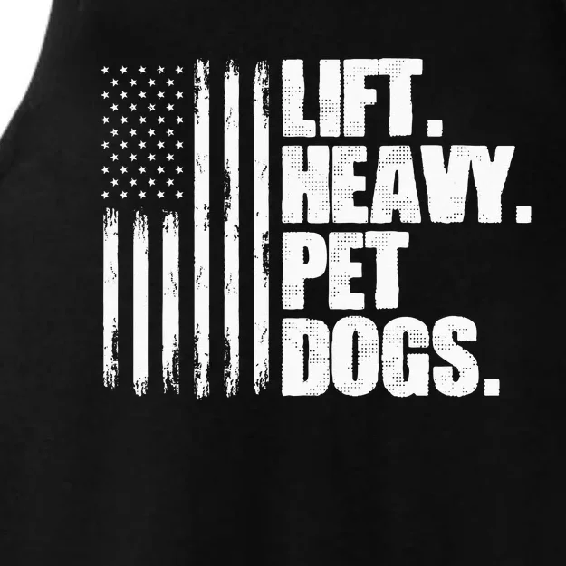 Lift Heavy Pet Dogs Weightlifting Ladies Tri-Blend Wicking Tank