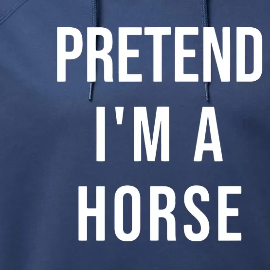 Lazy Halloween Pretend IM A Horse Costume Funny Party Performance Fleece Hoodie