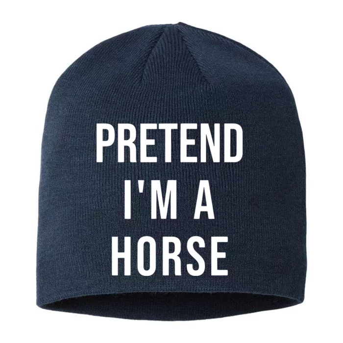 Lazy Halloween Pretend IM A Horse Costume Funny Party 8 1/2in Sustainable Knit Beanie