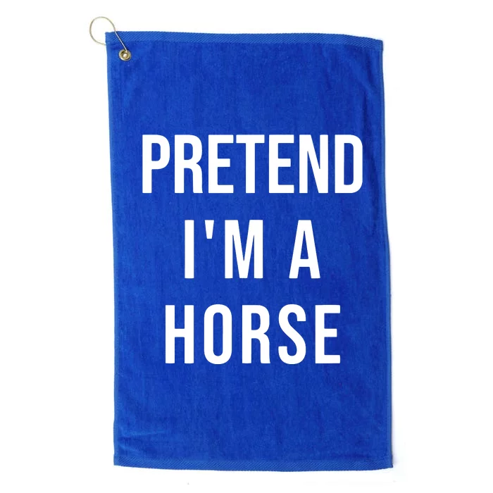 Lazy Halloween Pretend IM A Horse Costume Funny Party Platinum Collection Golf Towel