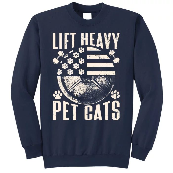 Lift Heavy Pet Cats Weightlifting Cat Weight Lifting Sweatshirt