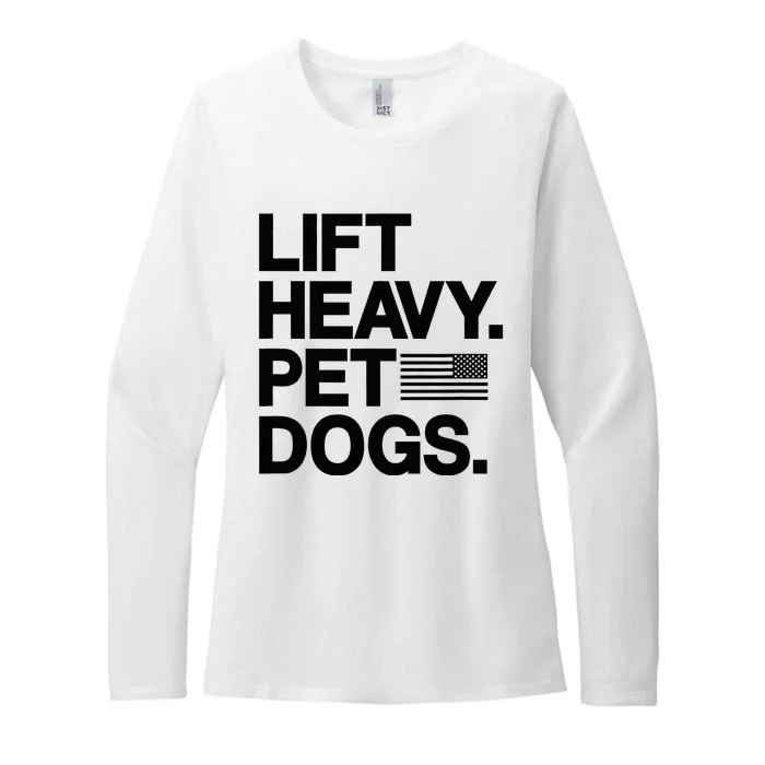 Lift Heavy Pet Dogs Gym For Weightlifters Womens CVC Long Sleeve Shirt