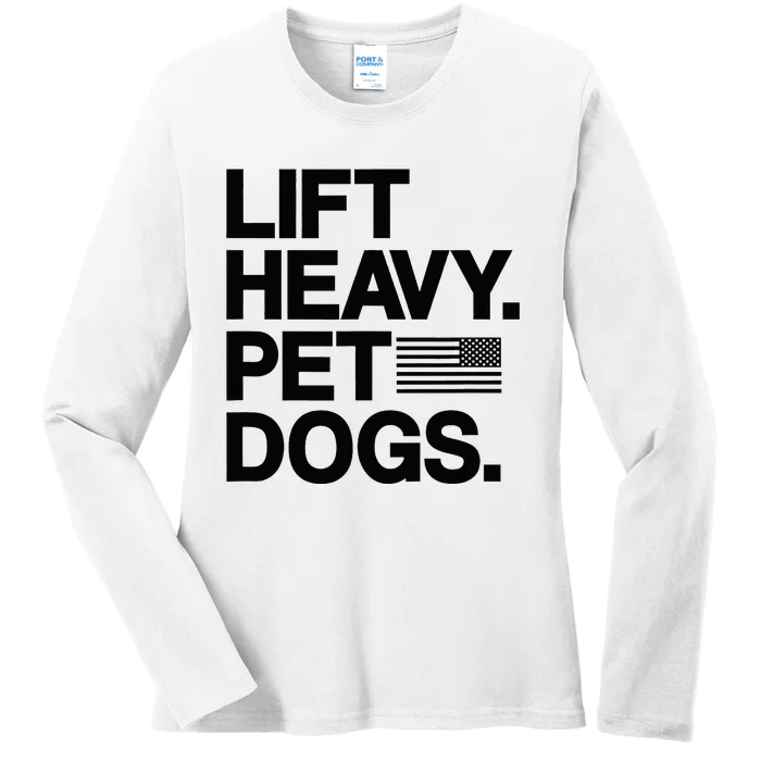 Lift Heavy Pet Dogs Gym For Weightlifters Ladies Long Sleeve Shirt