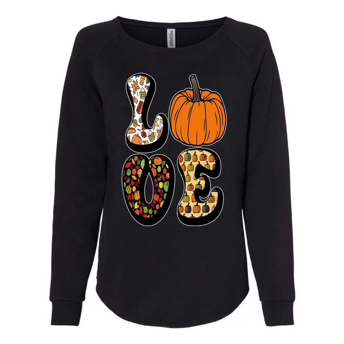 Love Halloween Pumpkin Cute Womens California Wash Sweatshirt