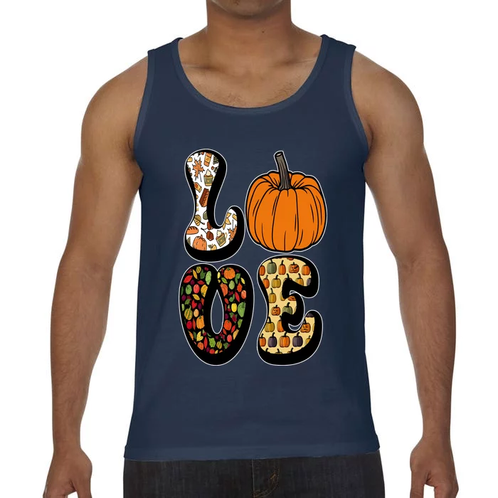 Love Halloween Pumpkin Cute Comfort Colors® Tank Top