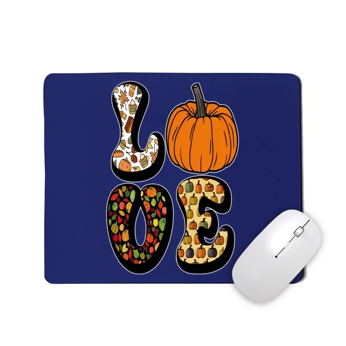 Love Halloween Pumpkin Cute Mousepad