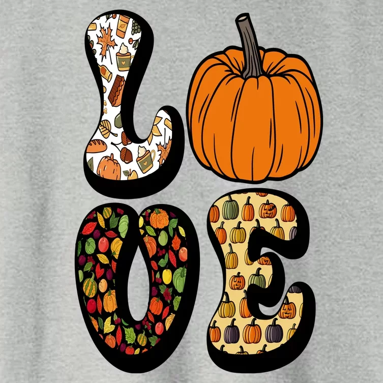 Love Halloween Pumpkin Cute Women's Crop Top Tee