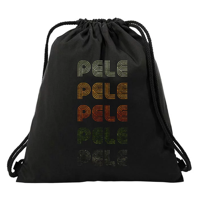 Love Heart Pele Grunge Drawstring Bag