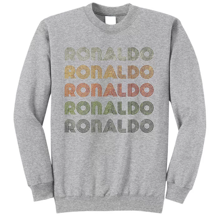 Love Heart R.O.N.A.L.D.O Grunge Style Black R.O.N.A.L.Do Tall Sweatshirt