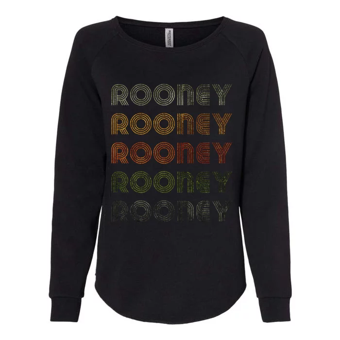 Love Heart Rooney Grunge Vintage Style Black Rooney Womens California Wash Sweatshirt