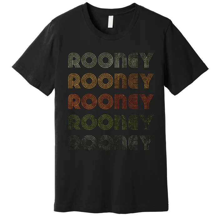 Love Heart Rooney Grunge Vintage Style Black Rooney Premium T-Shirt