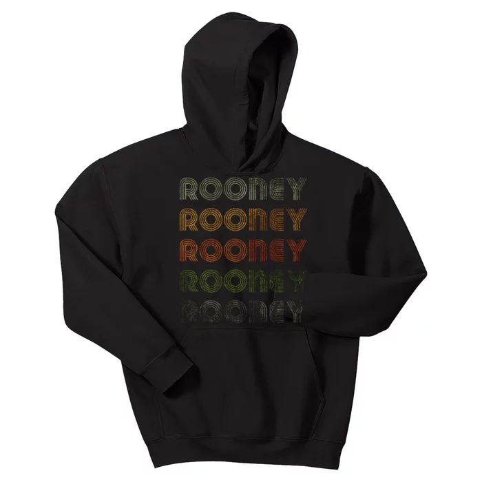 Love Heart Rooney Grunge Vintage Style Black Rooney Kids Hoodie