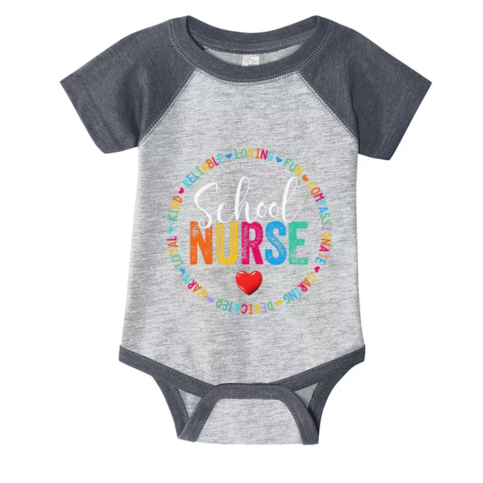 Love Heart Rn Nursing School Nurse Graduation Gift Infant Baby Jersey Bodysuit