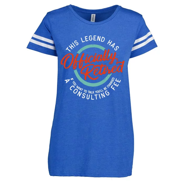 Legend Has Retired Funny Retirement Retired Enza Ladies Jersey Football T-Shirt