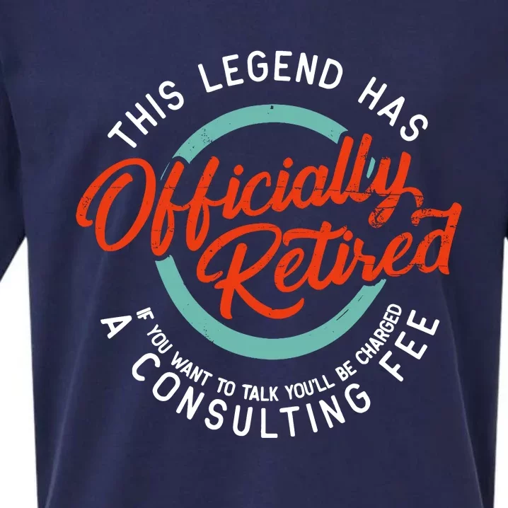 Legend Has Retired Funny Retirement Retired Sueded Cloud Jersey T-Shirt