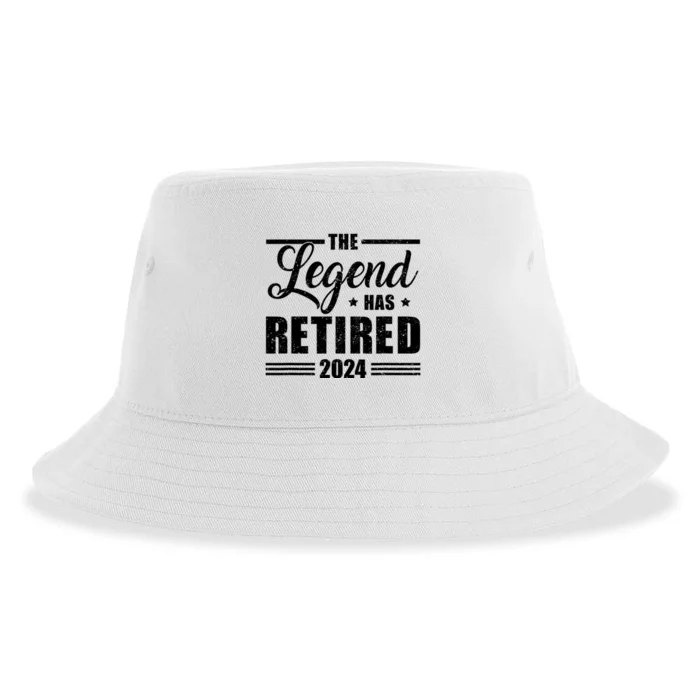 Legend Has Retired 2024 Funny Retirement 2024 Sustainable Bucket Hat