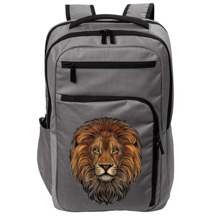 Lion Head Realistic For Lovers Of Lions King African Animal Impact Tech Backpack