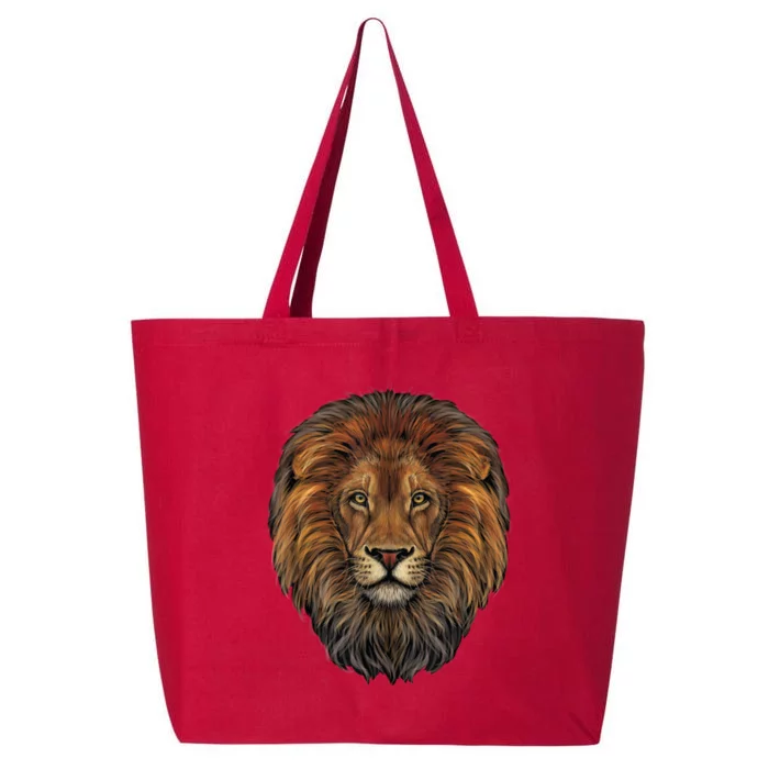 Lion Head Realistic For Lovers Of Lions King African Animal 25L Jumbo Tote