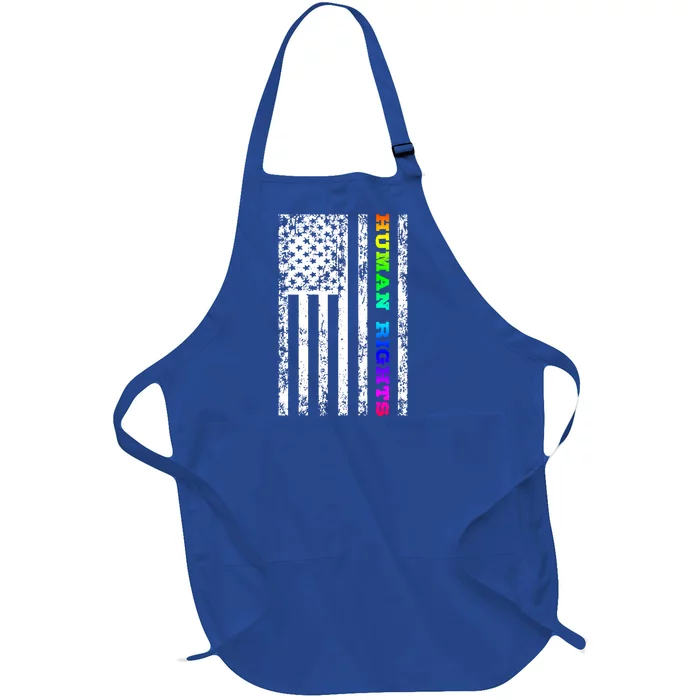 Lgbt Hu Rights Gift Full-Length Apron With Pocket