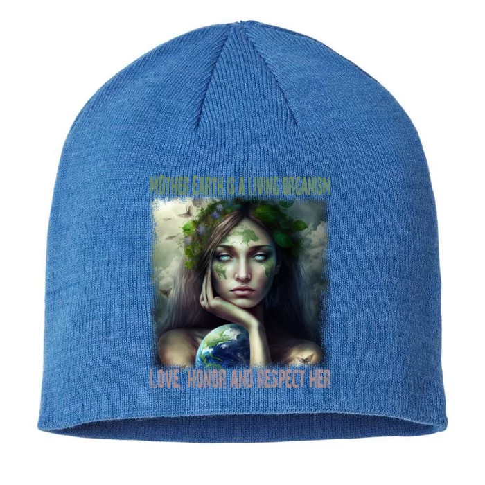 Love Honor Respect Your Mother Earth Gift 8 1/2in Sustainable Knit Beanie