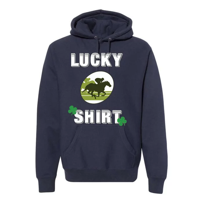 Lucky Horse Race Equestrian Darks Premium Hoodie