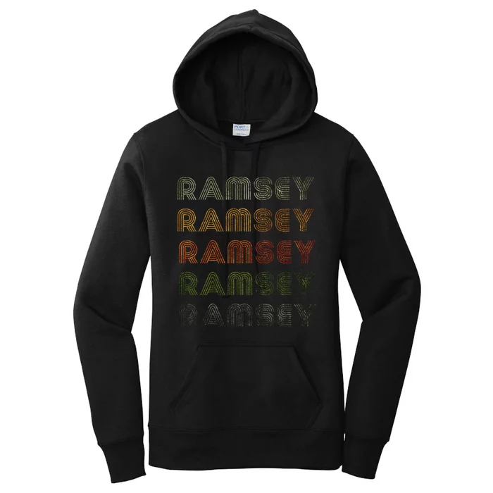 Love Heart Ramsey Grungevintage Style Black Ramsey Women's Pullover Hoodie