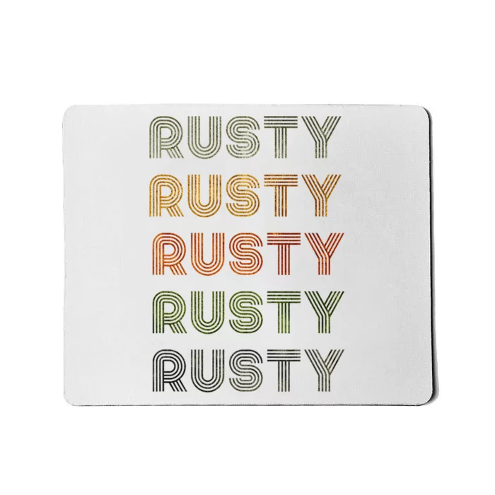 Love Heart Rusty Grungevintage Style Black Rusty Mousepad