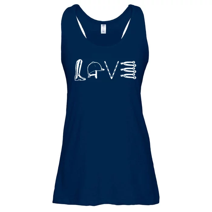 Love Horseback Riding Ladies Essential Flowy Tank