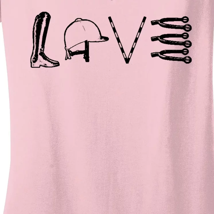 Love Horseback Riding Women's V-Neck T-Shirt