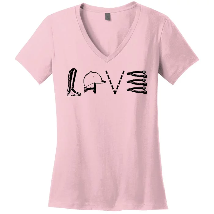 Love Horseback Riding Women's V-Neck T-Shirt