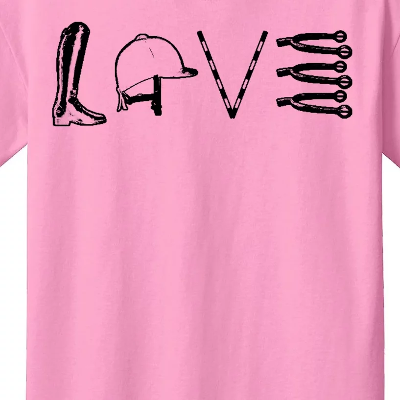 Love Horseback Riding Kids T-Shirt