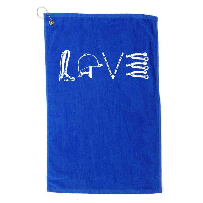 Love Horseback Riding Platinum Collection Golf Towel