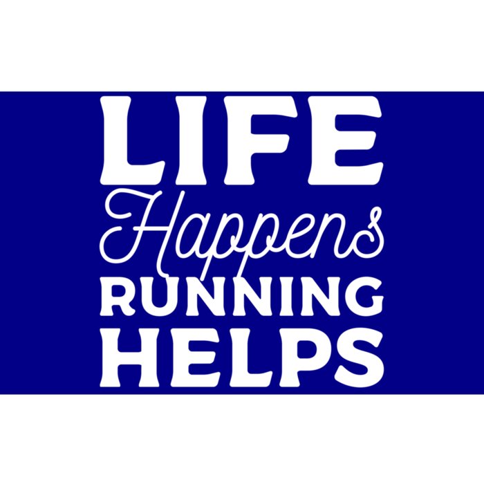 Life Happens Running Helps Marathon Marathoner Gift Bumper Sticker