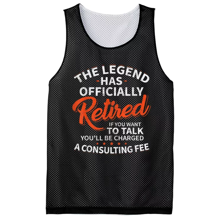 Legend Has Retired Men S Party Mesh Reversible Basketball Jersey Tank