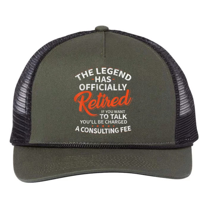 Legend Has Retired Men S Party Retro Rope Trucker Hat Cap