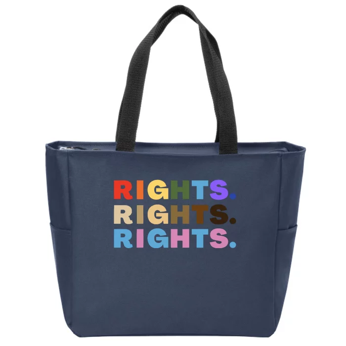 Lgbtq Human Rights Inclusion Pride Month Zip Tote Bag