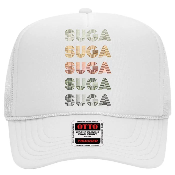 Love Heart Suga Grunge High Crown Mesh Trucker Hat