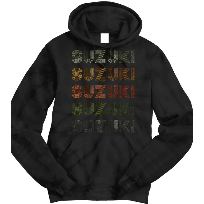 Love Heart Suzuki Grunge Vintage Style Black Suzuki Tie Dye Hoodie