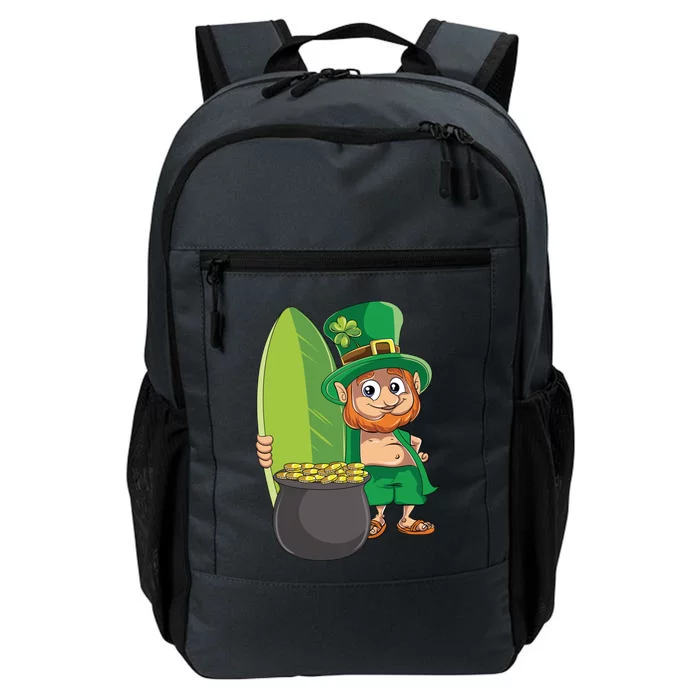 Leprechaun Hawaiian Surfing St Patricks Day Hawaii Aloha Funny Gift Daily Commute Backpack