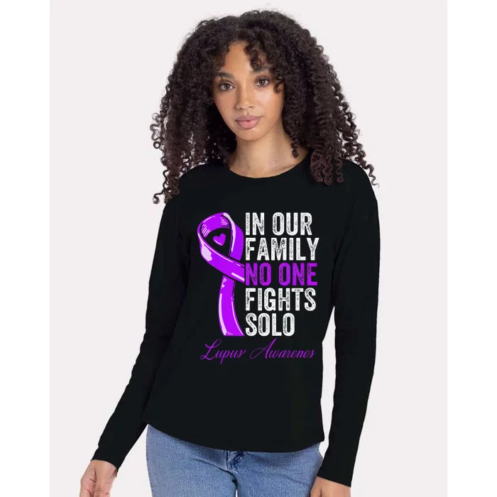 Lupus Health Support Family  Lupus Awareness Womens Cotton Relaxed Long Sleeve T-Shirt