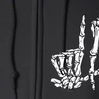 LA Hand Sign Halloween Costume Skeleton DIY Kit Full Zip Hoodie