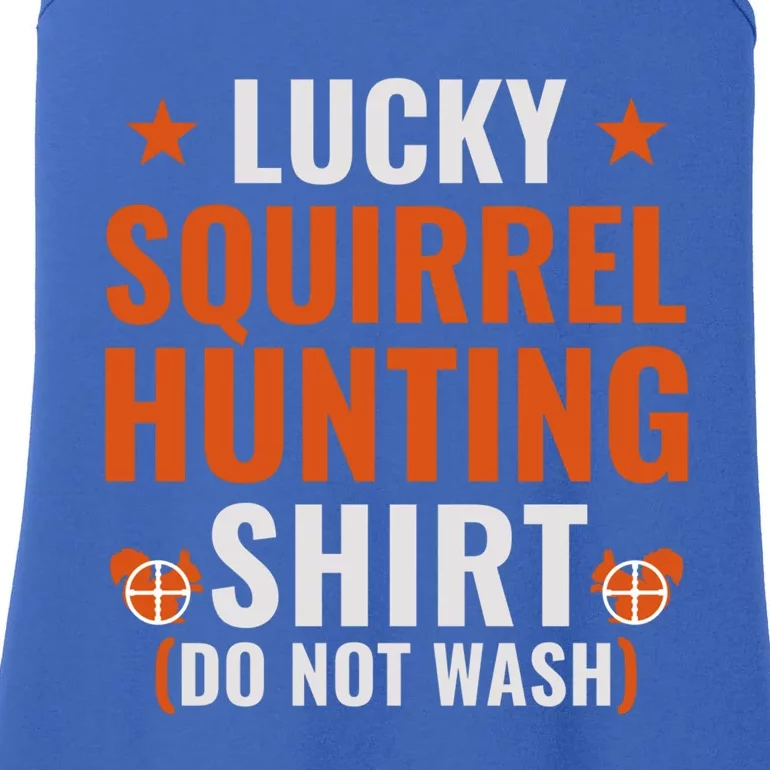 Lucky Hunting Squirrel Gift Funny Squirrel Hunter Gift Ladies Essential Tank