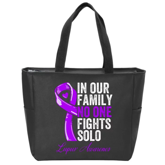 Lupus Health Support Family Women Lupus Awareness Zip Tote Bag