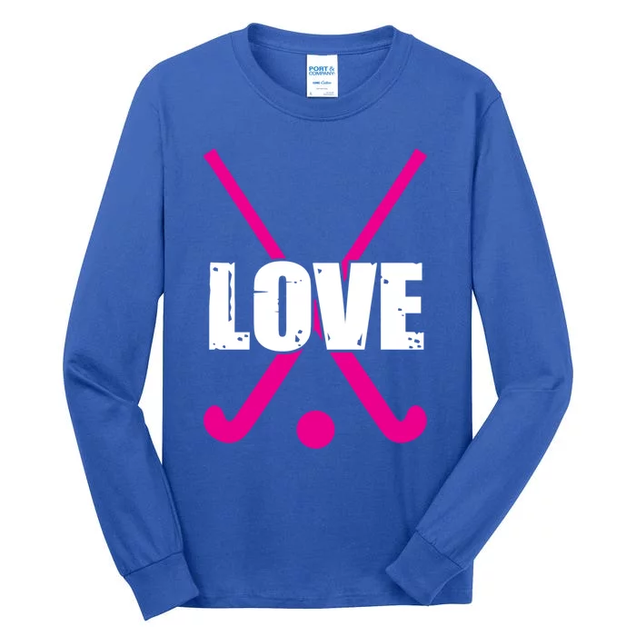 Love High School Field Hockey Design Gift Tall Long Sleeve T-Shirt