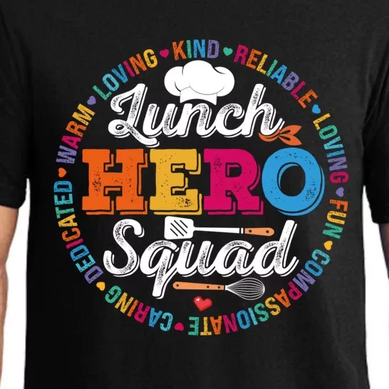 Lunch Hero Squad Funny Lunch Lady School Cafeteria Worker Gift Pajama Set