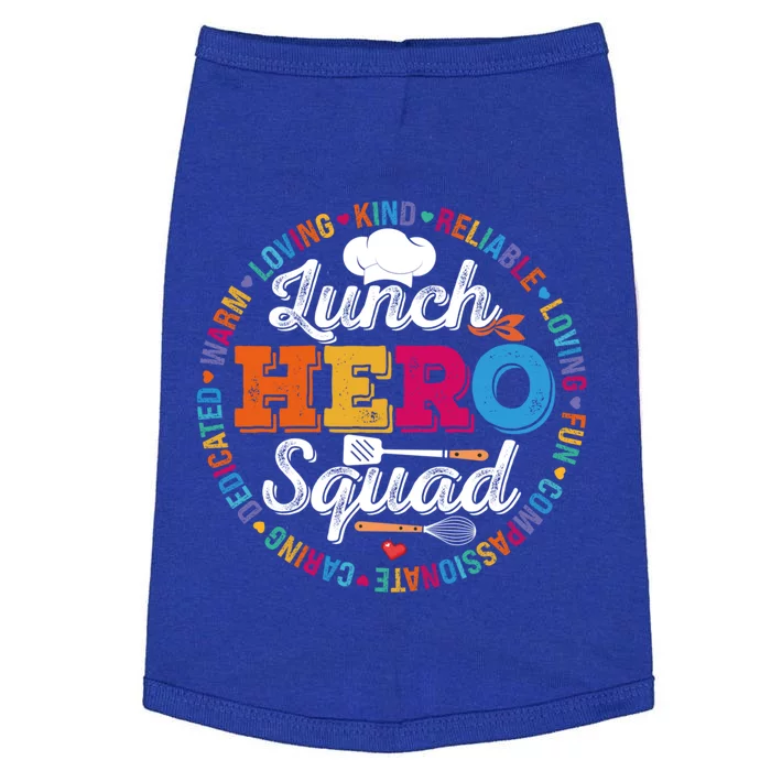 Lunch Hero Squad Funny Lunch Lady School Cafeteria Worker Gift Doggie Tank