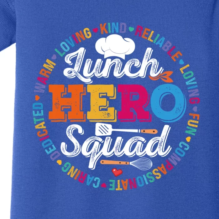 Lunch Hero Squad Funny Lunch Lady School Cafeteria Worker Gift Baby Bodysuit